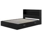 Letto a piattaforma Hunter con testiera