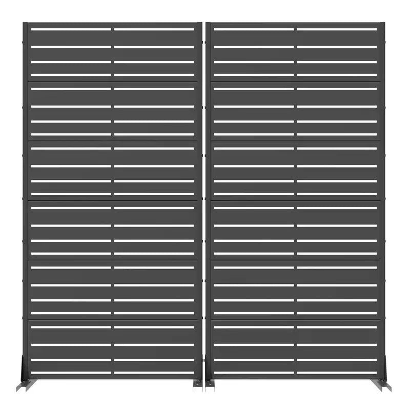 Wide-Narrow Divisorio con alette in acciaio zincato nero, 72x35x16, 6-Schermo domestico a doppia faccia