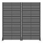 Wide-Narrow Divisorio con alette in acciaio zincato nero, 72x35x16, 6-Schermo domestico a doppia faccia
