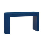 Consolle da 147,8 cm con Gambe Robuste Ad Arco Regolabili, Tavolo da Ingresso con Ampio Piano e Doppio Cassetto, Tavolino d'Appoggio per Soggiorno