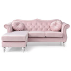 Divano Hollywood Velvet con Chaise Longue Reversibile
