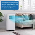 Climatiseur portable GustoWave 10000 BTU pour pièce jusqu'à 42 m² avec minuterie 24h, mode veille