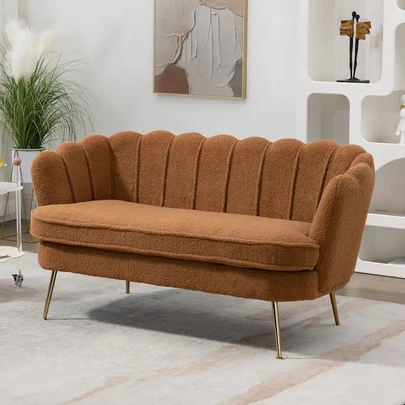 Divanetto Imbottito Stile Mid-Century Modern 59W