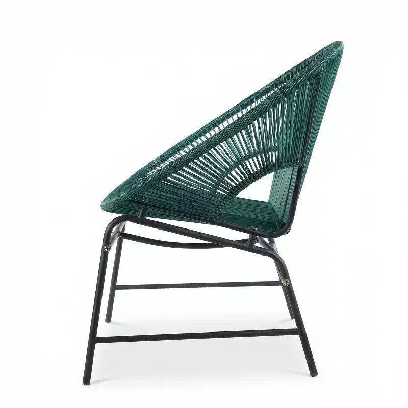Christopher Knight Home Paoa Set Salotto da Esterno in 3 Pezzi Intrecciato con Struttura in Ferro (Tavolo Non Incluso)