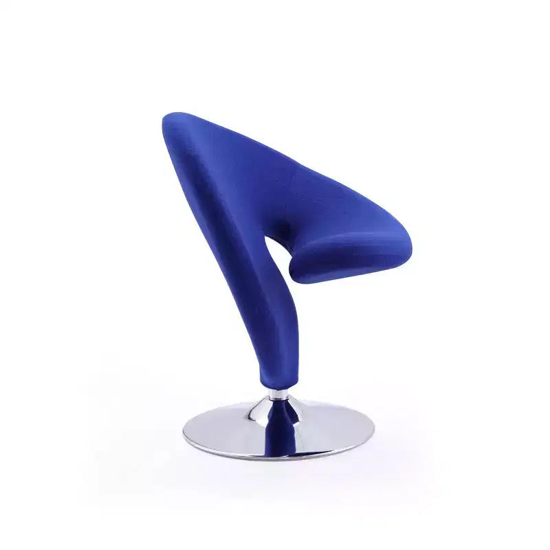 Ensemble de 2 fauteuils pivotants d'appoint Curl en mélange de laine - Manhattan Comfort