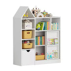 Organizer per bambini, Organizzatore per giocattoli e libri con 8 scomparti e cassetti estraibili - Ideale per sale giochi e camerette