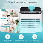 Climatiseur portable Costway 10000 BTU 3-en-1 refroidisseur d'air avec ventilateur déshumidificateur mode veille