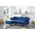 Divano Hollywood Velvet con Chaise Longue Reversibile