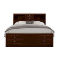Letto Matrimoniale in Legno Massello Espresso con Otto Cassetti